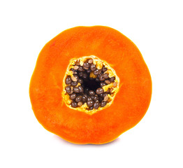 papaya isolated on a white background