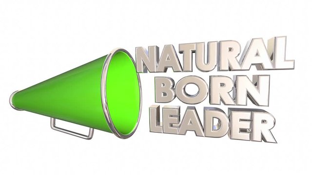 Natural Born Leader Great Boss Manager Bullhorn Megaphone 3d Animation