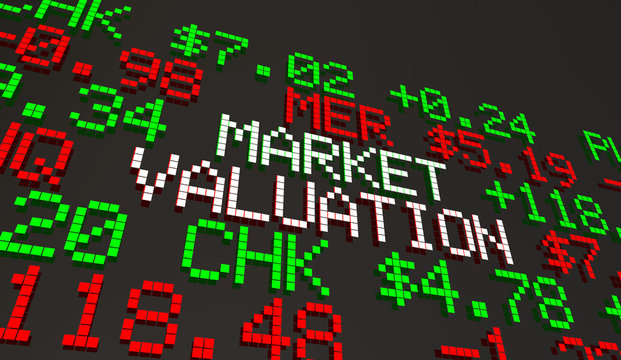 Market Valuation Company Worth Capitalization Ticker Prices 3d Animation