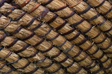 Wicker or rattan basket texture. Basket for straw. High-resolution seamless texture.