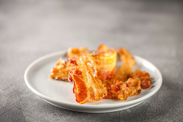 Fried bacon