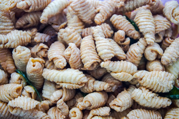 Kuih siput  for eid mubarak celebration in Malaysia. Muslim festival called as hari raya