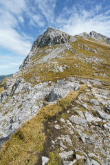 Wandern gegenüber vom Falschkogel auf dem Maldongrad