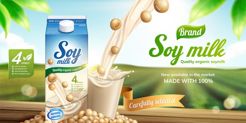 Soy milk ads