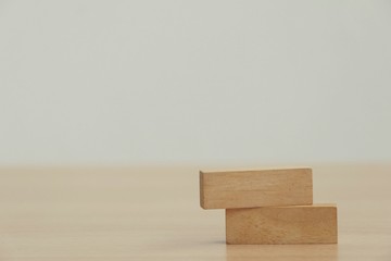  Empty wood blog with copy space.