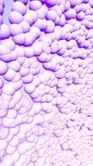 3d rendering picture of pink balls. Abstract wallpaper and background. 3D illustration