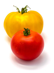 yellow and red tomatoes