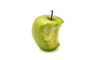 Green Apple on a white background