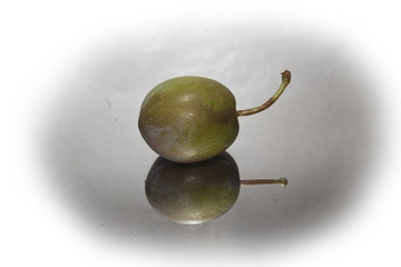 plum isolated on white background