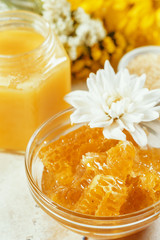 sweet honey on the table