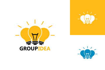 Group Idea Logo Template Design Vector, Emblem, Design Concept, Creative Symbol, Icon