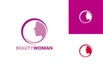Beauty Woman Logo Template Design Vector, Emblem, Design Concept, Creative Symbol, Icon