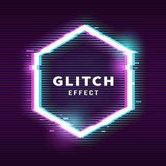Glitch effect for frame