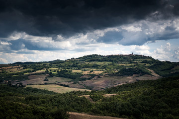 Fototapeta na wymiar Radicondoli, Grosseto, Tuscany - Panoramic view