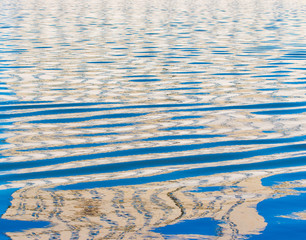 Reflection of buildings in water