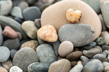 Fototapeta na wymiar sea stones as a background