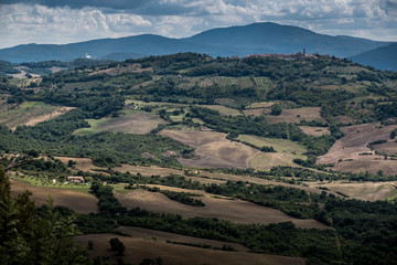 Fototapeta na wymiar Radicondoli, Grosseto, Tuscany - panoramic view
