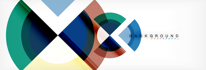 Obraz premium Vector circular geometric abstract background