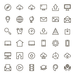 Fototapeta premium Web flat icon