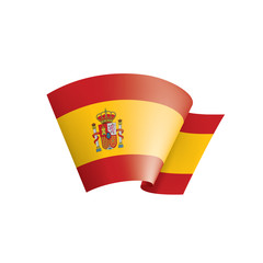 spain flag, vector illustration on a white background