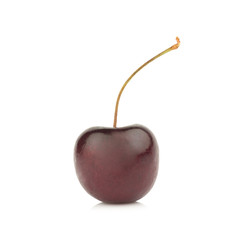 cherry. cherries black isolated on white background