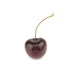 cherry. cherries black isolated on white background