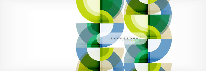 Vector circular abstract background