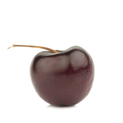 cherry. cherries black isolated on white background