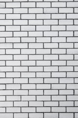 Brick wall in a house under construction