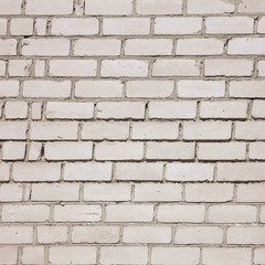 Brick wall in a house under construction