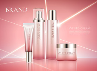 White cream product set