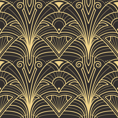 Abstract art deco seamless pattern 23