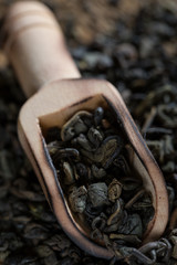 Dried green tea