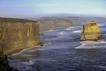 Twelve Apostles at Port Campbell National Park, Victoria, Australia, sunset