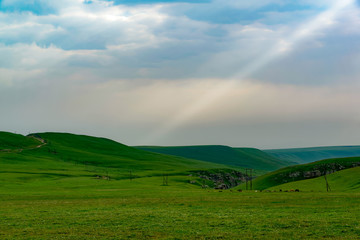 Fototapeta na wymiar Plateau Bermamyt, North Caucasus,
