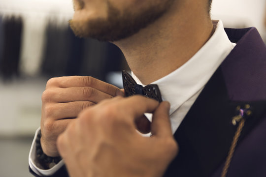 Men Wearing A Formal Suit With Accesories