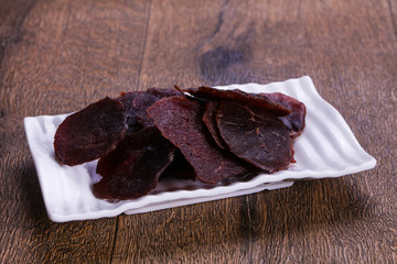 Dry beef meat