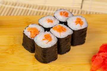 Tasty salmon rolls