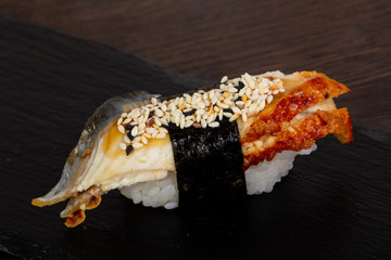 Tasty sesame sushi