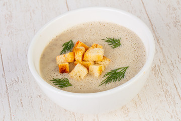 Mashroom cream soup