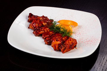 Delicious BBQ wings