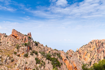 Fototapeta na wymiar Calanques de Piana. Mountain landscape