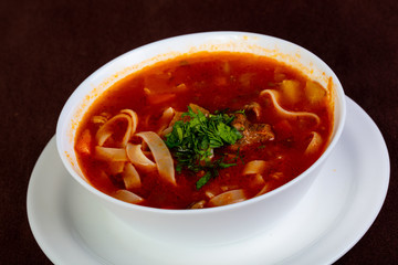 Uzbek traditional Lagman
