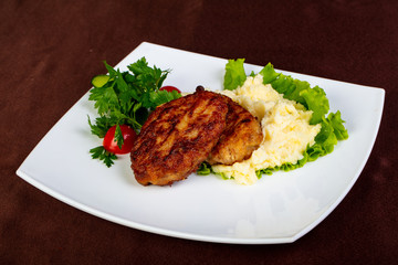 Minced meat cutlet