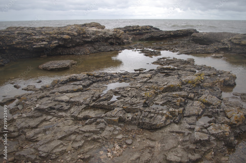 Wall mural Ogmore by sea beach