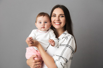 Portrait of a smiling young mother