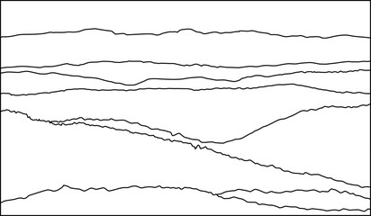 landscape of mountains drawing vector eps 10