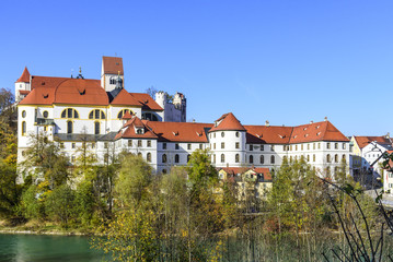 Fototapeta na wymiar Das Stadtschloss in Füssen