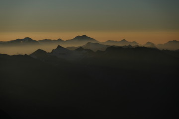Berg-Silhouette am Großglockner 
