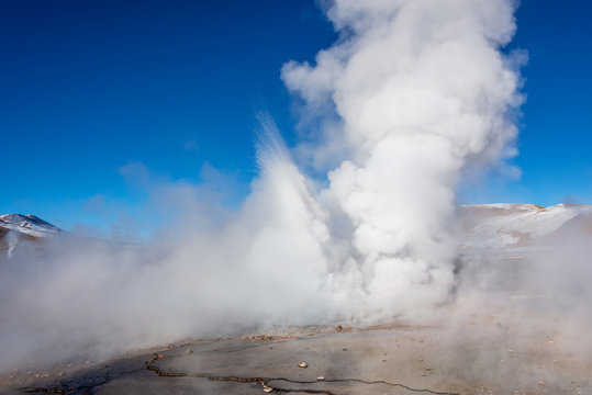 El Tatio geysers in Chile